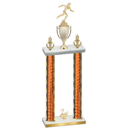 Double Orange Glacier Second Place Running Trophy