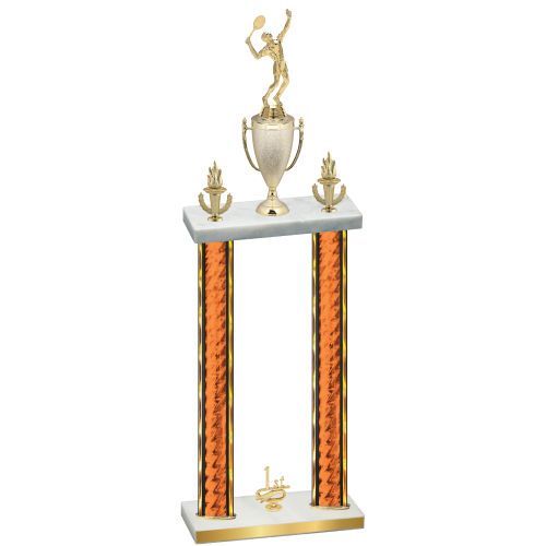 Double Orange Glacier First Place Tennis Trophy