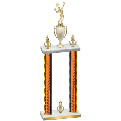 Double Orange Glacier Victory Tennis Trophy