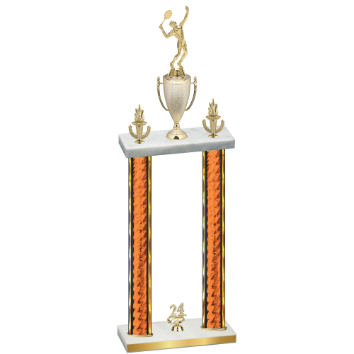 Double Orange Glacier Year Tennis Trophy