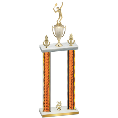 Double Orange Glacier Year Tennis Trophy