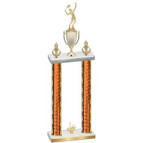Double Orange Glacier First Place Tennis Trophy