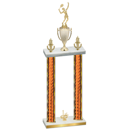 Double Orange Glacier First Place Tennis Trophy