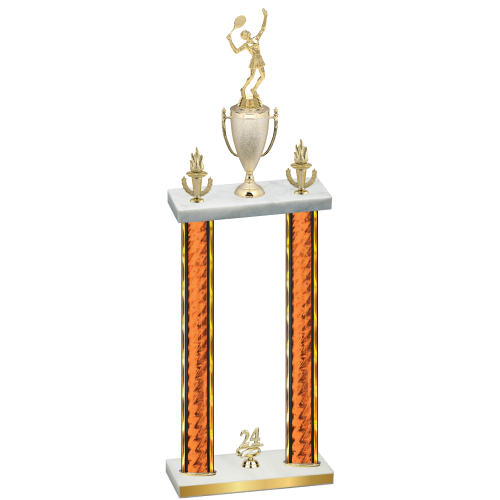 Double Orange Glacier Year Tennis Trophy