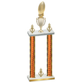 Double Orange Glacier Victory Football Trophy