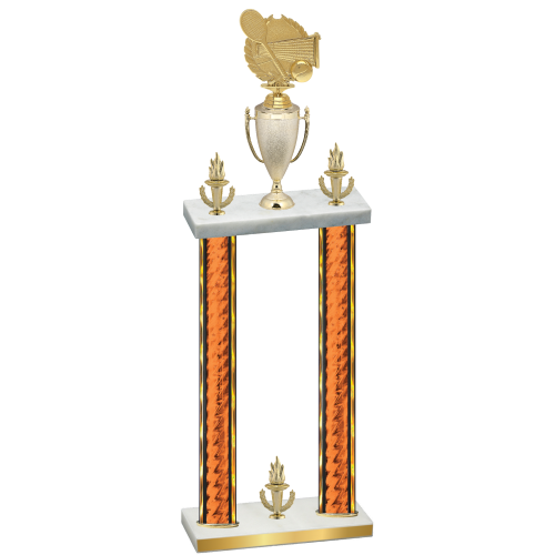 Double Orange Glacier Victory Tennis Trophy