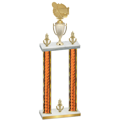 Double Orange Glacier Victory Tennis Trophy