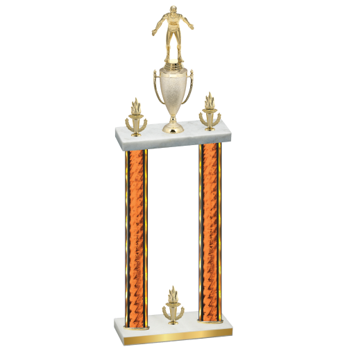 Double Orange Glacier Victory Wrestling Trophy