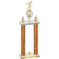 Double Orange Glacier First Place Bowling Trophy