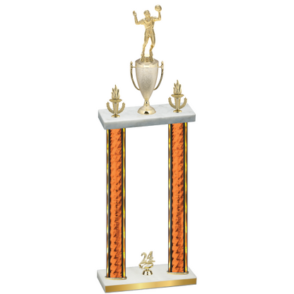 Double Orange Glacier Year Volleyball Trophy