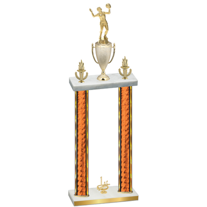 Double Orange Glacier First Place Volleyball Trophy