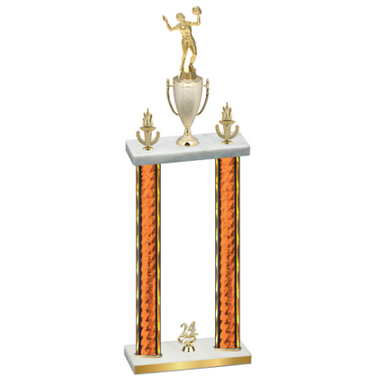 Double Orange Glacier Year Volleyball Trophy