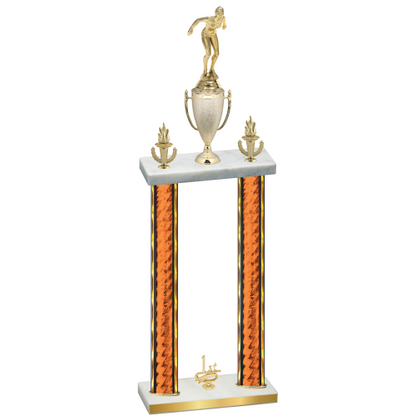 Double Orange Glacier First Place Tennis Trophy