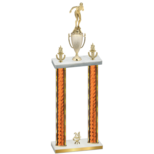 Double Orange Glacier Year Tennis Trophy