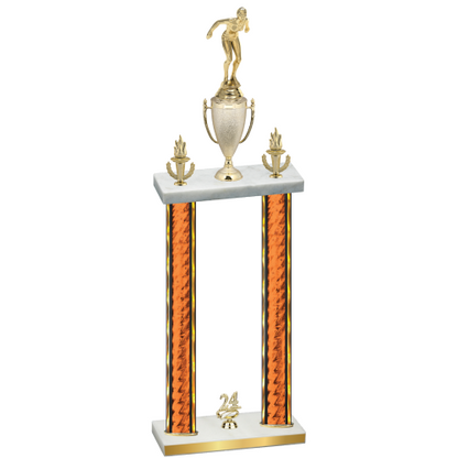 Double Orange Glacier Year Tennis Trophy