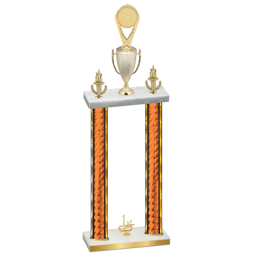 Double Orange Glacier First Place Insert Trophy