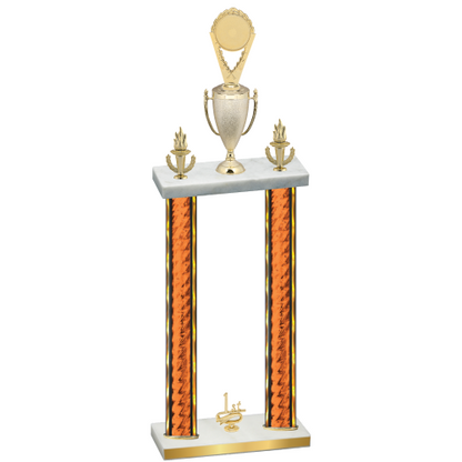 Double Orange Glacier First Place Insert Trophy
