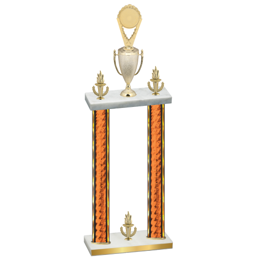 Double Orange Glacier Victory Insert Trophy