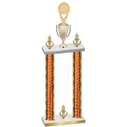 Double Orange Glacier Victory Insert Trophy