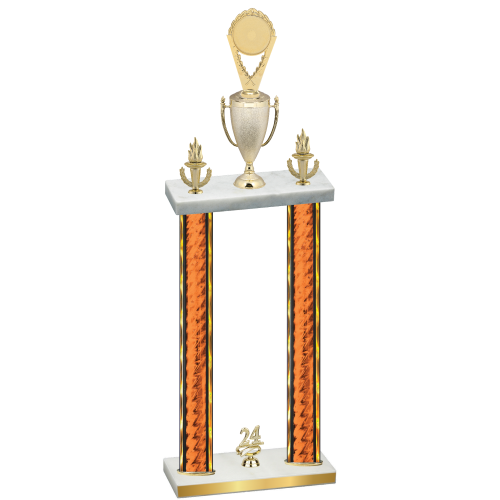 Double Orange Glacier Year Insert Trophy