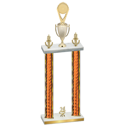 Double Orange Glacier Year Insert Trophy