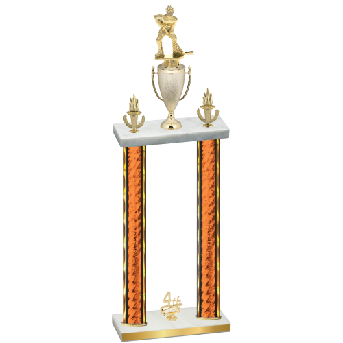 Double Orange Glacier Fourth Place Hockey Trophy