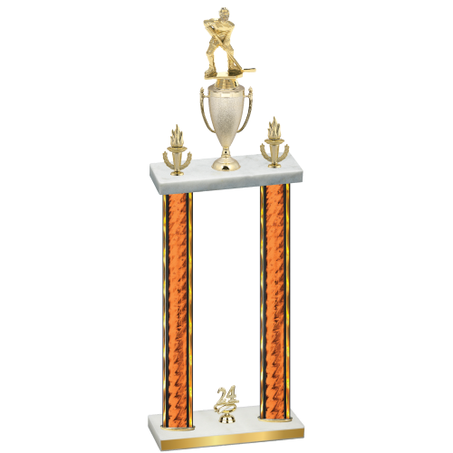 Double Orange Glacier Year Hockey Trophy