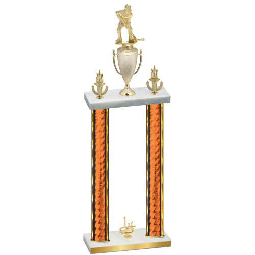 Double Orange Glacier First Place Hockey Trophy