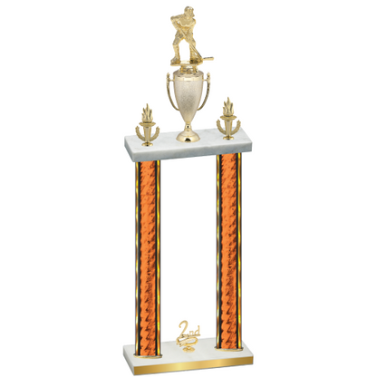 Double Orange Glacier Second Place Hockey Trophy