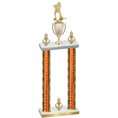 Double Orange Glacier Victory Hockey Trophy