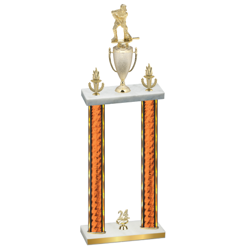 Double Orange Glacier Year Hockey Trophy