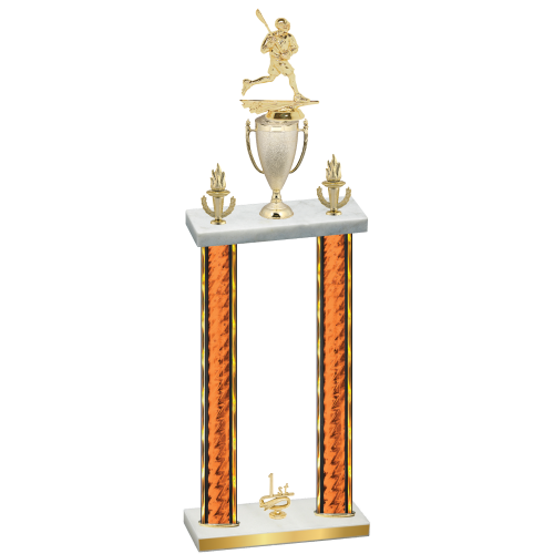 Double Orange Glacier First Place Lacrosse Trophy