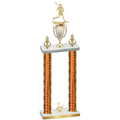 Double Orange Glacier Second Place Lacrosse Trophy