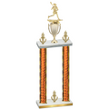 Double Orange Glacier Victory Lacrosse Trophy