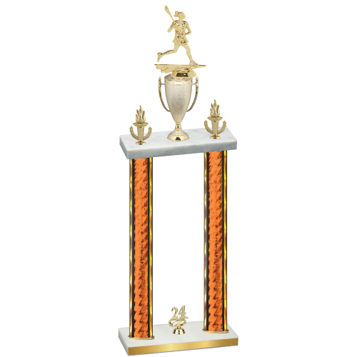 Double Orange Glacier Year Lacrosse Trophy