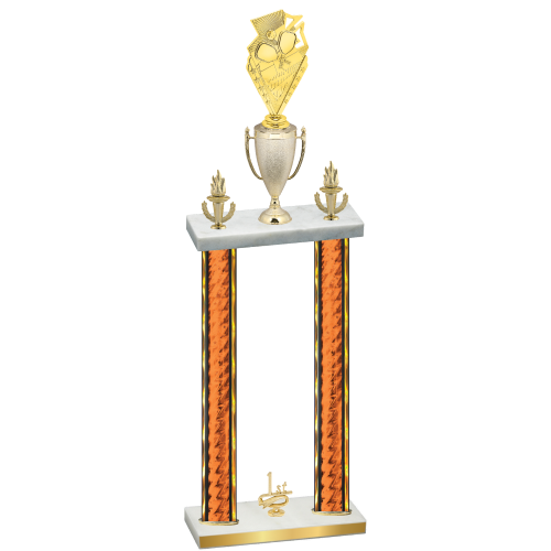 Double Orange Glacier First Place Pickleball Trophy
