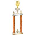 Double Orange Glacier Victory Pickleball Trophy