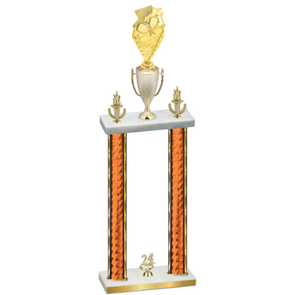 Double Orange Glacier Year Pickleball Trophy