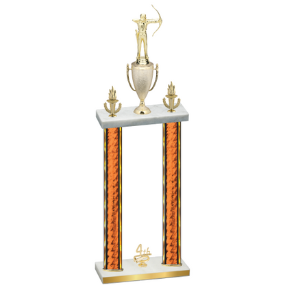 Double Orange Glacier Fourth Place Archery Trophy