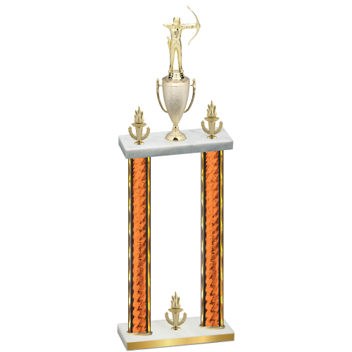 Double Orange Glacier Victory Archery Trophy
