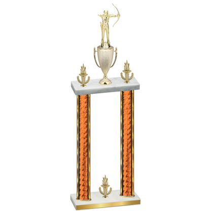 Double Orange Glacier Victory Archery Trophy