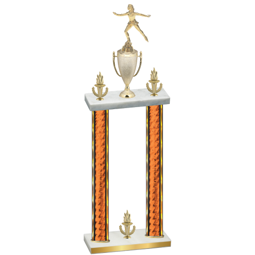 Double Orange Glacier Victory Skater Trophy