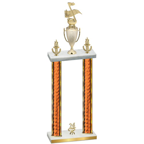 Double Orange Glacier Year Music Trophy
