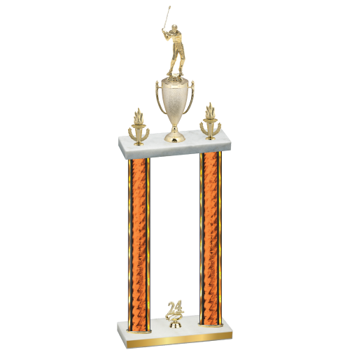 Double Orange Glacier Year Golf Trophy