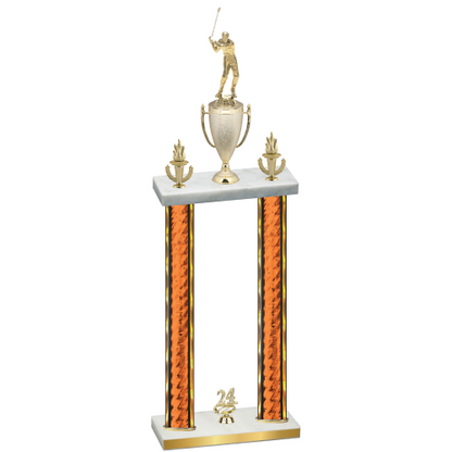 Double Orange Glacier Year Golf Trophy