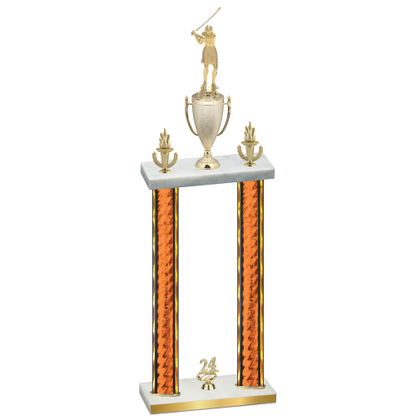 Double Orange Glacier Year Golf Trophy