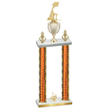 Double Orange Glacier First Place Golf Trophy