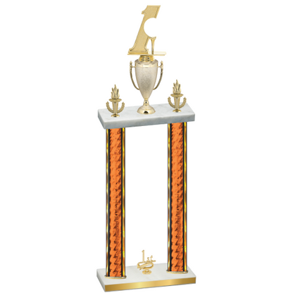 Double Orange Glacier First Place Golf Trophy