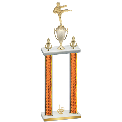 Double Orange Glacier First Place Karate Trophy
