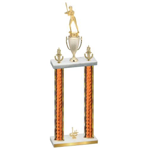 Double Orange Glacier First Place Softball Trophy
